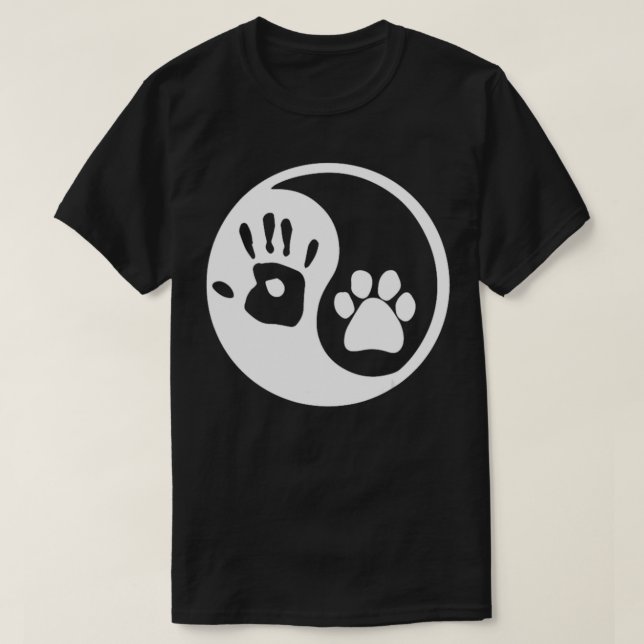 Dog Yin Yang  T-Shirt (Design Front)
