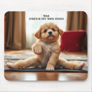 Dog Yoga Mouse Pad