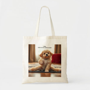 Dog Yoga Tote Bag