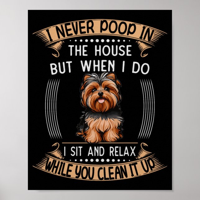 Dog Yorkie O Stuff Pet Dad Price Yorkieo Pupes Com Poster (Front)