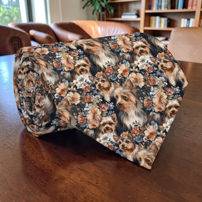 Dog Yorkie Yorkshire Terrier Custom Necktie (Creator Uploaded)