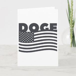 Doge American Patriotic Trump Efficiency Card