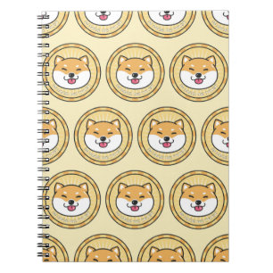 Doge Coin: Crypto Currency Background Notebook