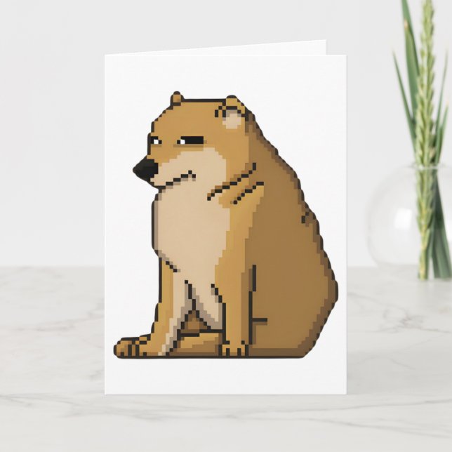 Doge Coin meme - Doge Thank You Card (Front)
