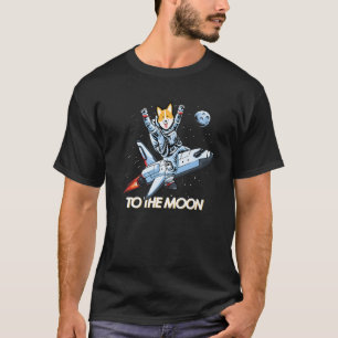 Doge Coin TO The Moon Funny Doge Cryptocurrency T-Shirt