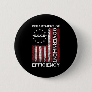 Doge D.o.g.e. Department Of Government Efficiency 6 Cm Round Badge