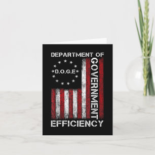 Doge D.o.g.e. Department Of Government Efficiency Card