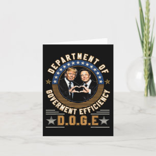 Doge D.o.g.e. Department Of Government Efficiency Card