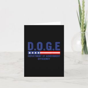 Doge D.o.g.e. Department Of Government Efficiency Card