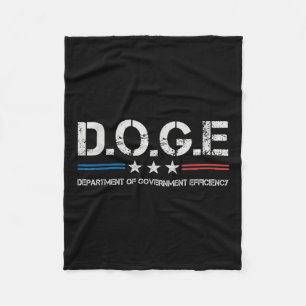 Doge D.o.g.e. Department Of Government Efficiency  Fleece Blanket
