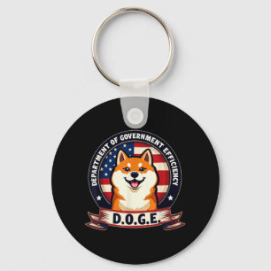 Doge D.o.g.e. Department Of Government Efficiency Key Ring