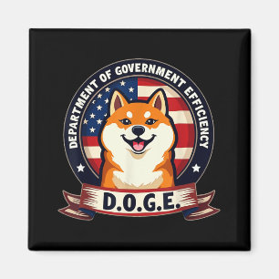 Doge D.o.g.e. Department Of Government Efficiency Magnet