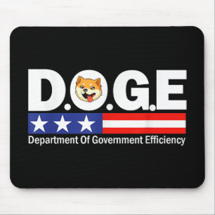 Doge D.o.g.e. Department Of Government Efficiency Mouse Pad