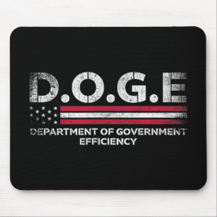 Doge D.o.g.e. Department Of Government Efficiency  Mouse Pad