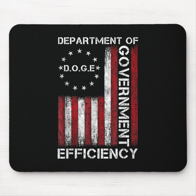 Doge D.o.g.e. Department Of Government Efficiency  Mouse Pad (Front)
