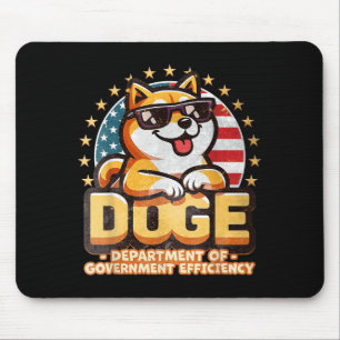 Doge D.o.g.e. Department Of Government Efficiency  Mouse Pad
