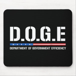 Doge D.o.g.e. Department Of Government Efficiency  Mouse Pad