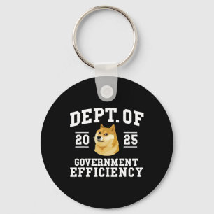 Doge D.o.g.e Department Of Government Efficiency T Key Ring