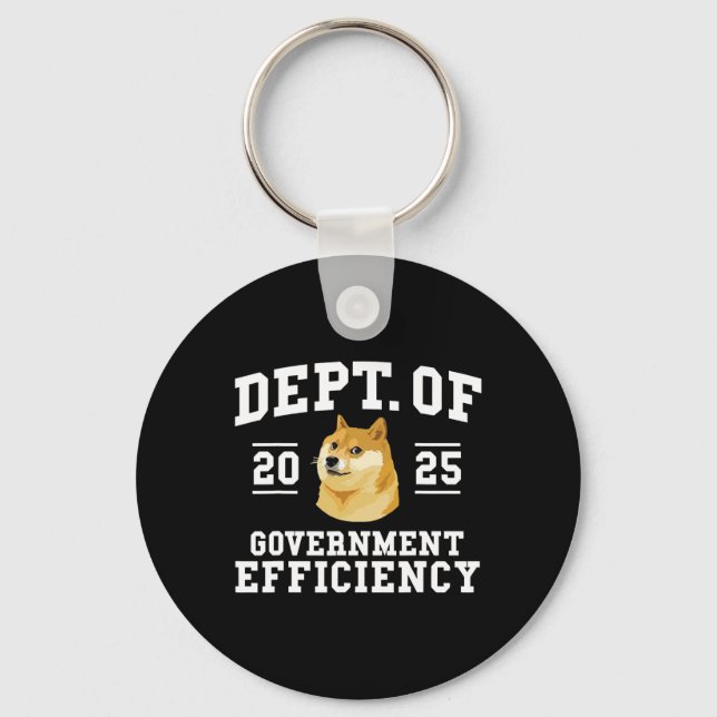Doge D.o.g.e Department Of Government Efficiency T Key Ring (Front)