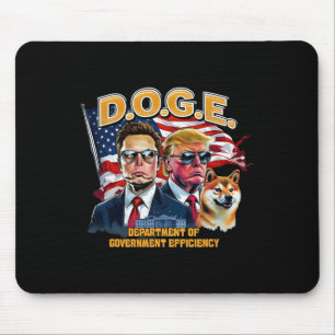 Doge D.o.g.e. Make America Efficient Again Trump D Mouse Pad