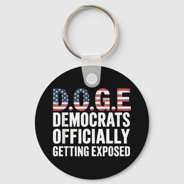 Doge Democrats Officially Getting Exposed _1  Key Ring (Front)