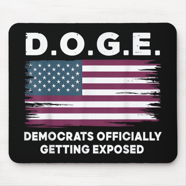 Doge Democrats Officially Getting Exposed _3  Mouse Pad (Front)