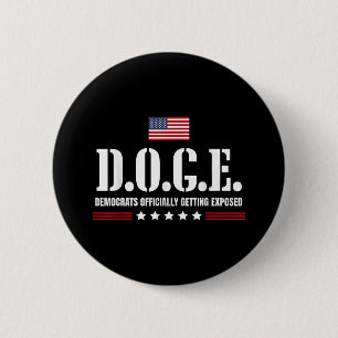 Doge Democrats Officially Getting Exposed _6 6 Cm Round Badge