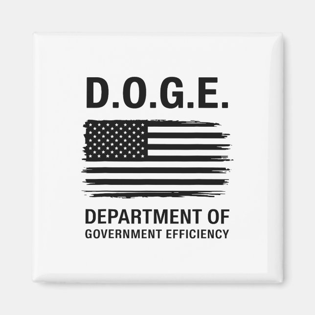 Doge Department Of Government Efficiency 4  Magnet (Front)