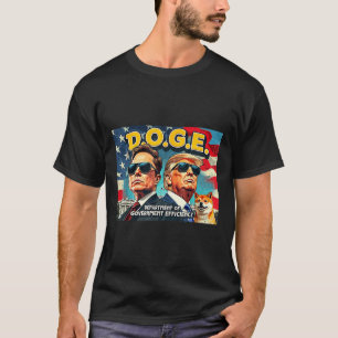 Doge Department Of Government Efficiency Doge Trum T-Shirt