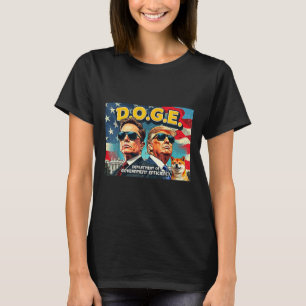 Doge Department Of Government Efficiency Doge Trum T-Shirt