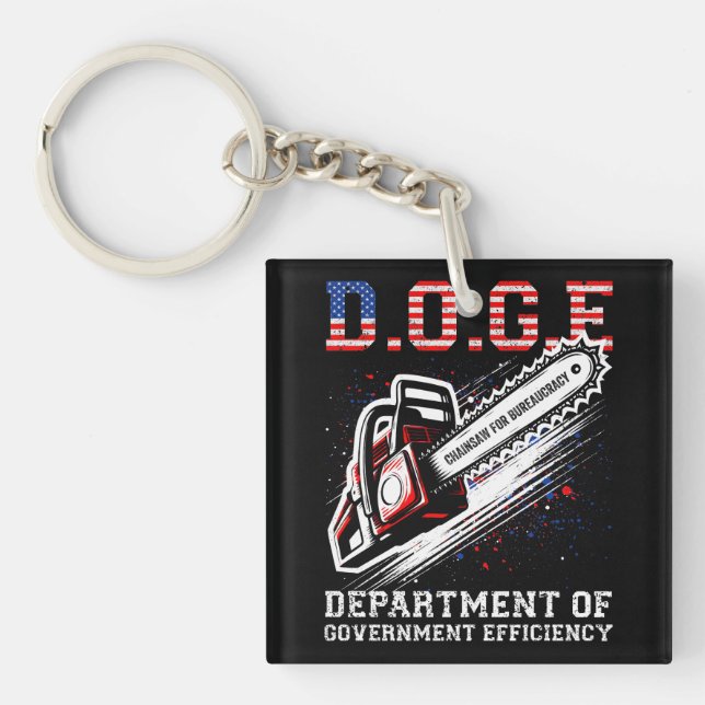 DOGE Department Of Government Efficiency Key Ring (Front)