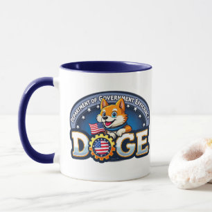 DOGE Department of Government Efficiency Logo Mug