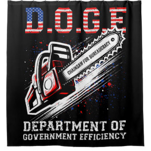 DOGE Department Of Government Efficiency Shower Curtain