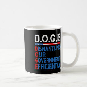 Doge Dismantling Our Government Efficiently Mens W Coffee Mug