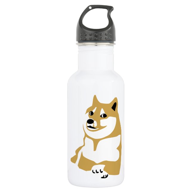 Doge - internet meme 532 ml water bottle (Front)