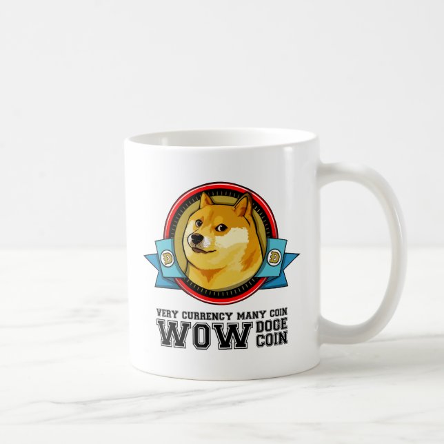 Doge Meme Dogecoin WOW Coffee Mug (Right)