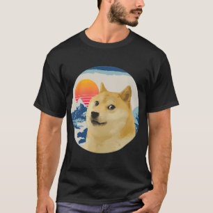Doge Meme Much Wow japan mount fuji hokusai SHIBA T-Shirt