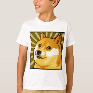 Doge Meme Square Doge Self Portrait T-Shirt