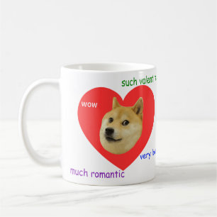 Doge Much Valentines Day Very Love Such Romantic Coffee Mug