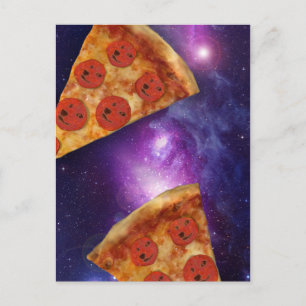 Doge Pizza Galaxy Postcard