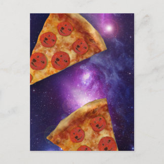 Doge Pizza Galaxy Postcard