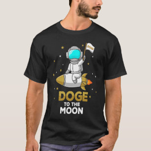 DOGE Rocket to the moon HODL dog coin till the moo T-Shirt