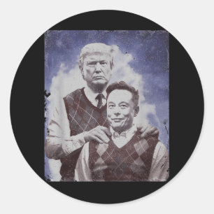 Doge T Shirt Brothers Funny Parody Political Shirt Classic Round Sticker