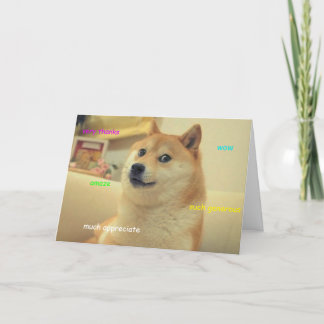 doge thank you card