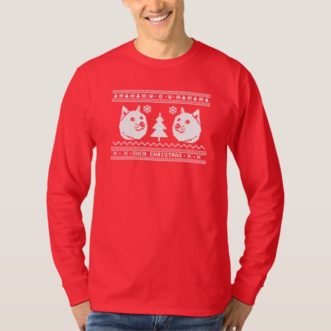 DOGE UGLY CHRISTMAS SWEATER PATTERN (Front)