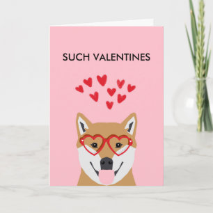 Doge Valentines Card - love dogs shiba inu