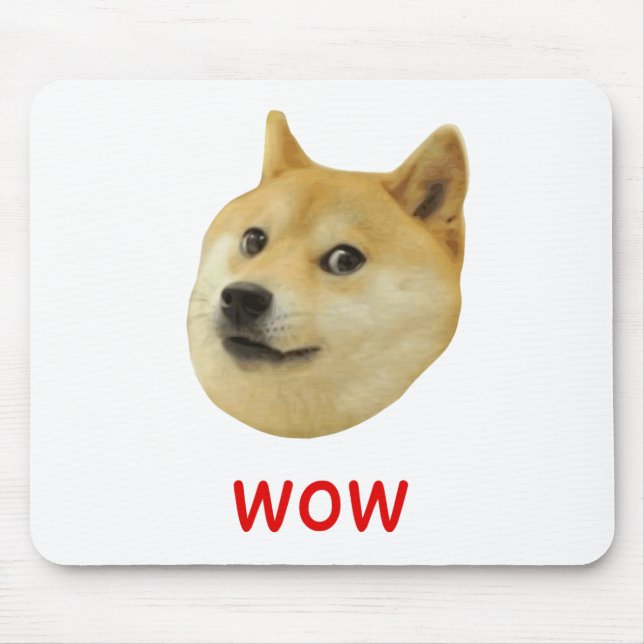 Doge Very Wow Much Dog Such Shiba Shibe Inu Mouse Pad (Front)