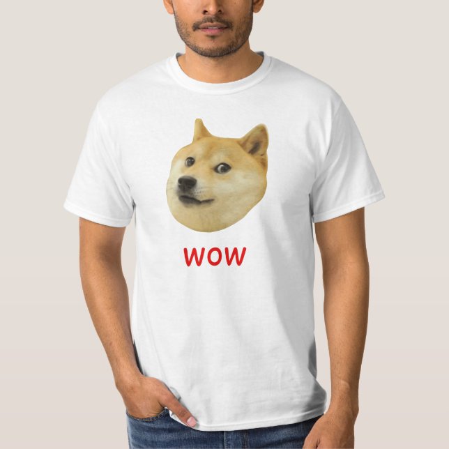 Doge Very Wow Much Dog Such Shiba Shibe Inu T-Shirt (Front)