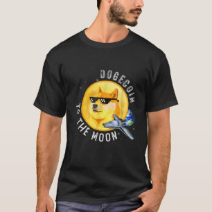 Dogecoin Crypto Doge Coin Holder Crypto To The Moo T-Shirt