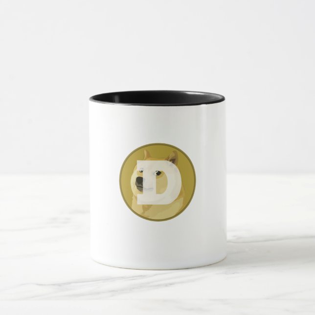 Dogecoin Dog Logo Only Image Mug (Center)